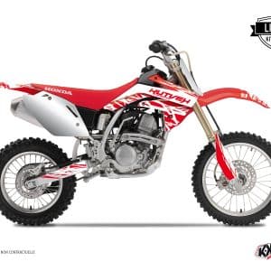 Kit Deco Moto Cross Eraser Honda 125 CR Blanc Rouge 2002-2003