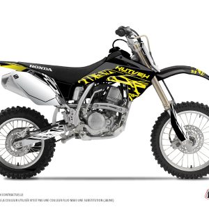 Kit Deco Moto Cross Eraser Fluo Honda 150 CRF Jaune 2007-2024