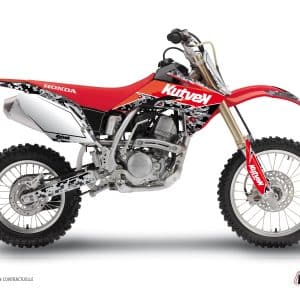 Kit Deco Moto Cross Predator Honda 150 CRF Noir Rouge 2007-2024