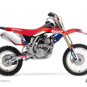 Kit Deco Moto Cross Stage Honda 150 CRF Bleu Rouge 2007-2024