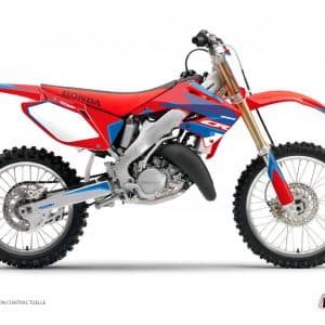 Kit Deco Moto Cross Dyna Honda 250 CR Bleu 1991-1992