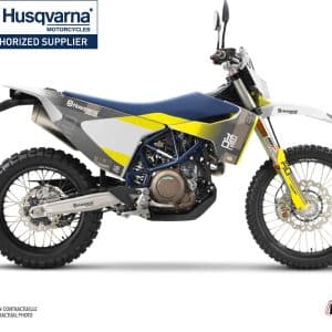 Kit Deco Moto Cross Hero Husqvarna 701 Enduro Gris Jaune 2015-2022
