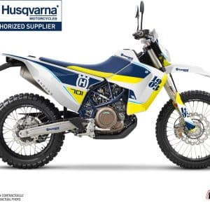 Kit Deco Moto Cross Heyday Husqvarna 701 Enduro LR Bleu Jaune