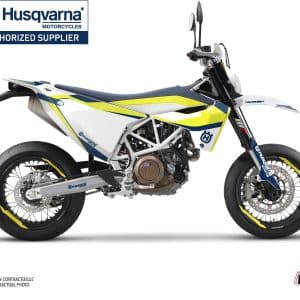 Kit Deco Moto Cross Legend Husqvarna 701 Supermoto Bleu