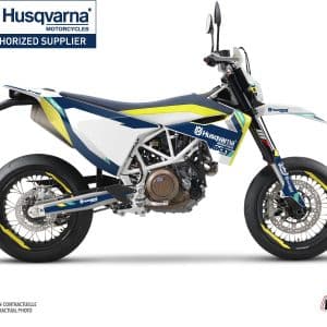 Kit Deco Moto Cross Rocky Husqvarna 701 Supermoto Bleu
