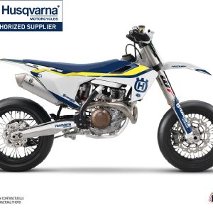 Kit Deco Moto Cross Legend Husqvarna 450 FS Bleu 2014-2015