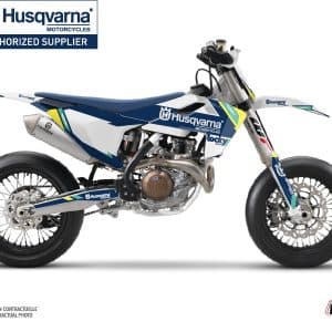 Kit Deco Moto Cross Rocky Husqvarna 450 FS Bleu 2014-2015