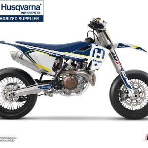 Kit Deco Moto Cross Nova Husqvarna 450 FS Bleu 2014-2015