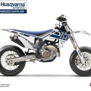 Kit Deco Moto Cross Heritage Husqvarna 450 FS Blanc Gris 2016-2018