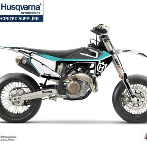 Kit Deco Moto Cross Legend Husqvarna 450 FS Turquoise 2019-2022