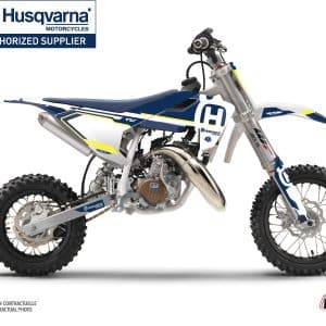 Kit Deco Moto Cross Nova Husqvarna TC 50 Bleu 2017-2018