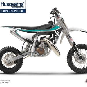 Kit Deco Moto Cross Legend Husqvarna TC 50 Turquoise 2020-2023