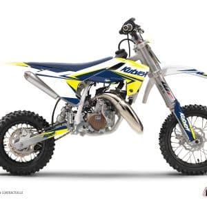 Kit Deco Moto Cross Stage Husqvarna TC 50 Blanc Jaune 2020-2023