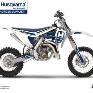 Kit Deco Moto Cross Heritage Husqvarna TC 65 Blanc 2017-2023