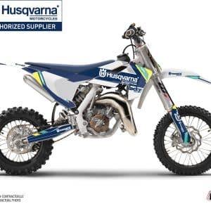 Kit Deco Moto Cross Rocky Husqvarna TC 65 Bleu 2017-2023