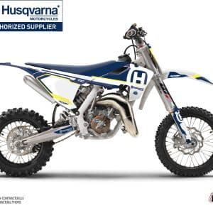 Kit Deco Moto Cross Nova Husqvarna TC 65 Bleu 2019-2023