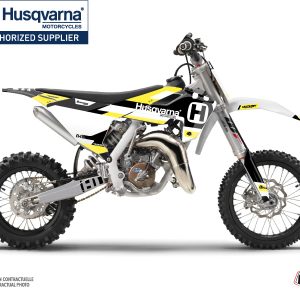 Kit Deco Moto Cross Block Husqvarna TC 65 Noir Jaune 2019-2023