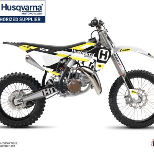 Kit Deco Moto Cross Block Husqvarna TC 85 Noir Jaune 2014