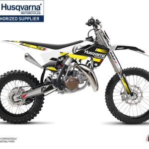 Kit Deco Moto Cross Split Husqvarna TC 85 Noir Jaune 2015-2017