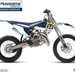 Kit Deco Moto Cross Heritage Husqvarna TC 85 Bleu 2018-2023