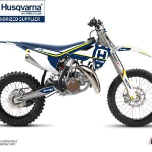 Kit Deco Moto Cross Heritage Husqvarna TC 85 Bleu Blanc 2018-2023