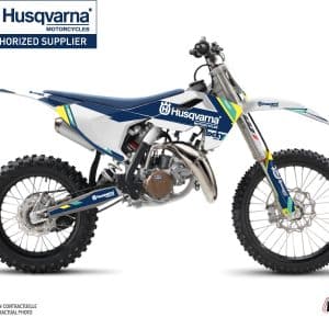 Kit Deco Moto Cross Rocky Husqvarna TC 85 Bleu 2018-2023