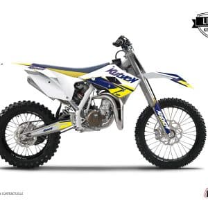 Kit Deco Moto Cross Stage Husqvarna TC 85 Blanc Jaune 2018-2023