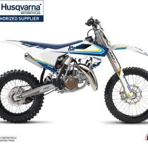 Kit Deco Moto Cross Legacy Husqvarna TC 85 Bleu Jaune 2018-2023