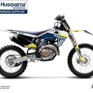 Kit Deco Moto Cross Orbit Husqvarna TC 125 Blanc 2014