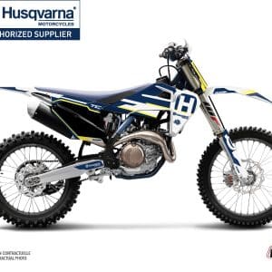 Kit Deco Moto Cross Nova Husqvarna TC 125 Bleu 2015