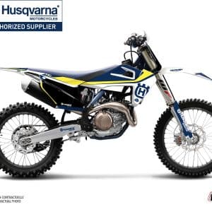 Kit Deco Moto Cross Legend Husqvarna TC 125 Bleu 2016-2018