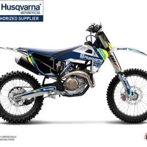Kit Deco Moto Cross Rocky Husqvarna FC 250 Bleu 2014