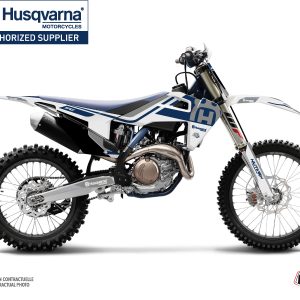 Kit Deco Moto Cross Heritage Husqvarna FC 250 Blanc Gris 2015