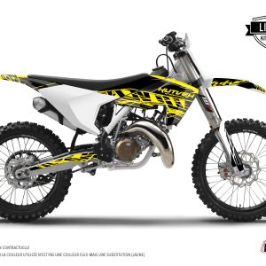 Kit Deco Moto Cross Eraser Fluo Husqvarna FC 250 Jaune 2015