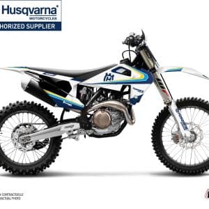 Kit Deco Moto Cross Legacy Husqvarna FC 250 Bleu Jaune 2015