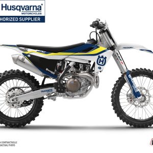 Kit Deco Moto Cross Legend Husqvarna FC 250 Bleu 2019-2022