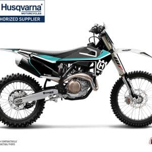 Kit Deco Moto Cross Legend Husqvarna FC 250 Turquoise 2019-2022