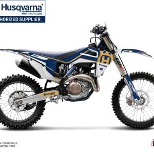 Kit Deco Moto Cross Heritage Husqvarna FC 350 Bleu 2015