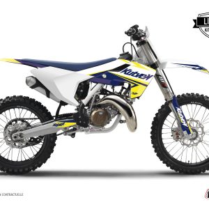 Kit Deco Moto Cross Stage Husqvarna FC 350 Blanc Jaune 2016-2018