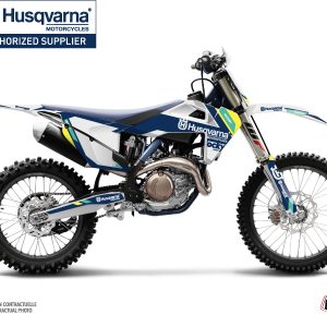 Kit Deco Moto Cross Rocky Husqvarna FC 450 Bleu 2016-2018