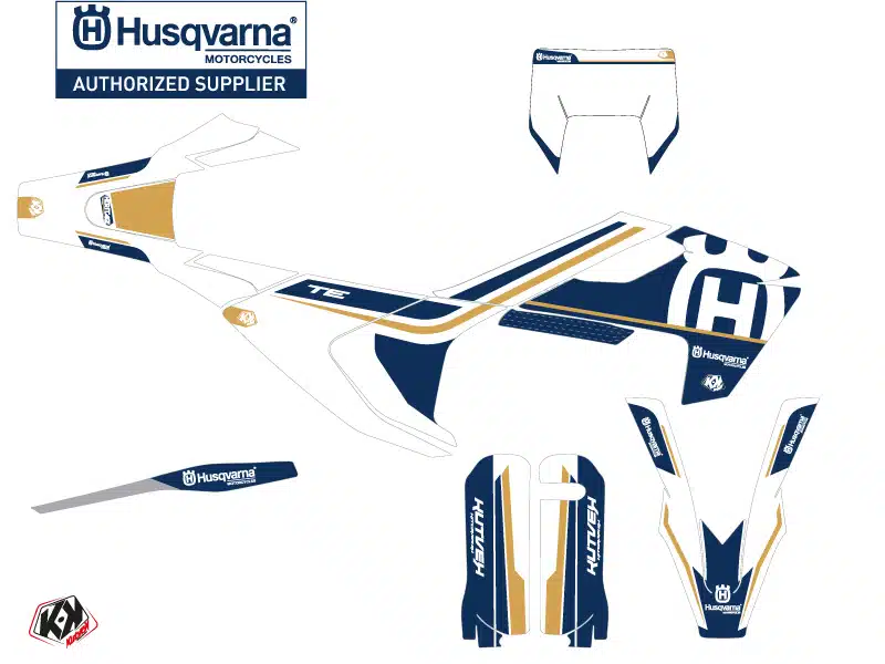 Kit Deco Moto Cross Heritage Husqvarna 125 TE Blanc 2014 – Image 2