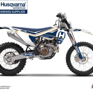 Kit Deco Moto Cross Heritage Husqvarna 125 TE Blanc 2015
