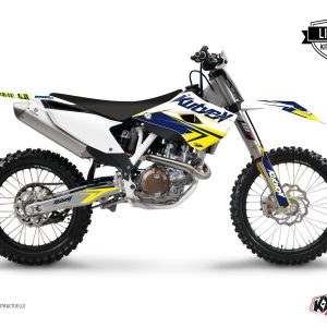 Kit Deco Moto Cross Stage Husqvarna TC 250 Blanc Jaune 2014