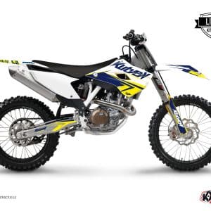 Kit Deco Moto Cross Stage Husqvarna TC 250 Blanc Jaune 2015