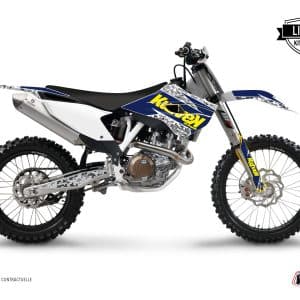 Kit Deco Moto Cross Predator Husqvarna TC 250 Violet Jaune 2017-2019