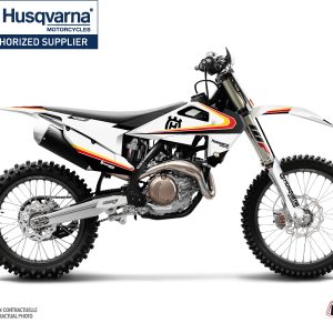 Kit Deco Moto Cross Legacy Husqvarna 250 TE Noir Jaune 2017-2019