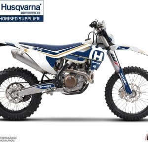 Kit Deco Moto Cross Heritage Husqvarna 250 FE Blanc 2014