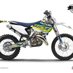 Kit Deco Moto Cross Eraser Husqvarna 250 FE Jaune Bleu 2016