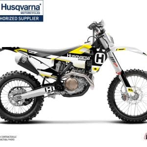 Kit Deco Moto Cross Block Husqvarna 250 FE Noir Jaune 2016