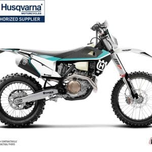 Kit Deco Moto Cross Legend Husqvarna 350 FE Turquoise 2014
